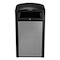 Alpine Industries 40 Gal. All-Weather Outdoor Commercial Trash Can with Lid 471-40-SIL - alternate 1